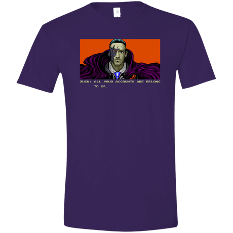 T-Shirts Purple / S All Your Accounts Men's Semi-Fitted Softstyle