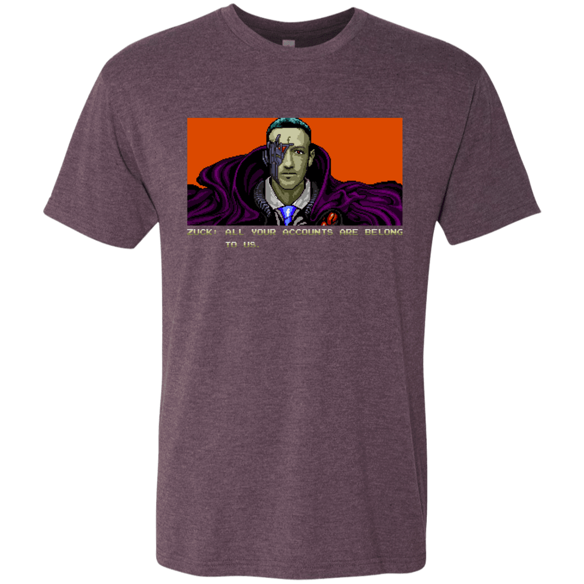 T-Shirts Vintage Purple / S All Your Accounts Men's Triblend T-Shirt