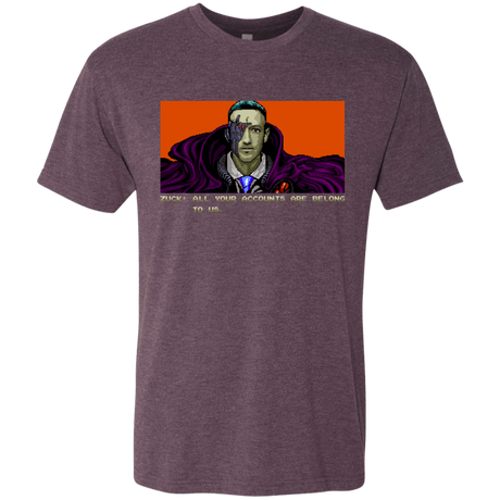 T-Shirts Vintage Purple / S All Your Accounts Men's Triblend T-Shirt