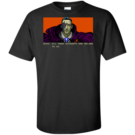 T-Shirts Black / XLT All Your Accounts Tall T-Shirt