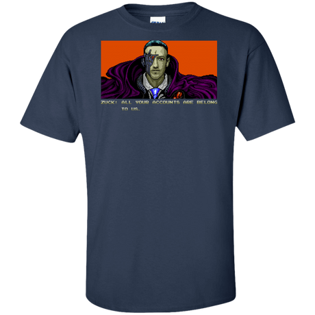 T-Shirts Navy / XLT All Your Accounts Tall T-Shirt