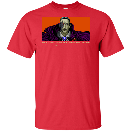 T-Shirts Red / XLT All Your Accounts Tall T-Shirt