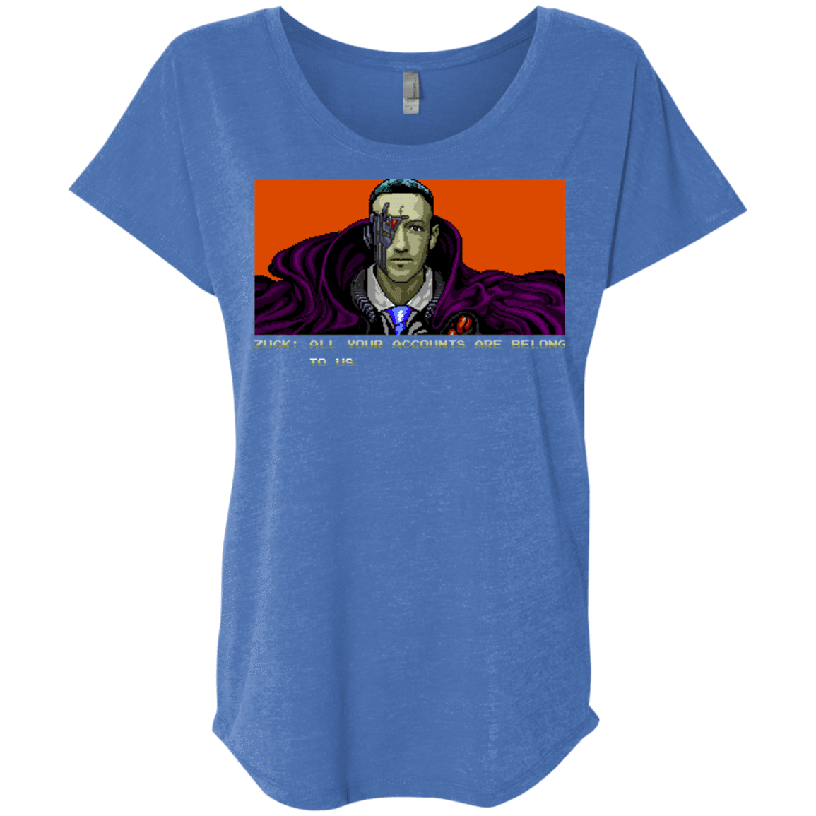 T-Shirts Vintage Royal / X-Small All Your Accounts Triblend Dolman Sleeve