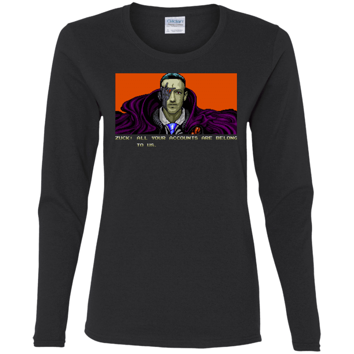 T-Shirts Black / S All Your Accounts Women's Long Sleeve T-Shirt