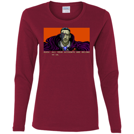 T-Shirts Cardinal / S All Your Accounts Women's Long Sleeve T-Shirt