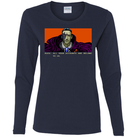 T-Shirts Navy / S All Your Accounts Women's Long Sleeve T-Shirt