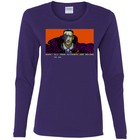 T-Shirts Purple / S All Your Accounts Women's Long Sleeve T-Shirt