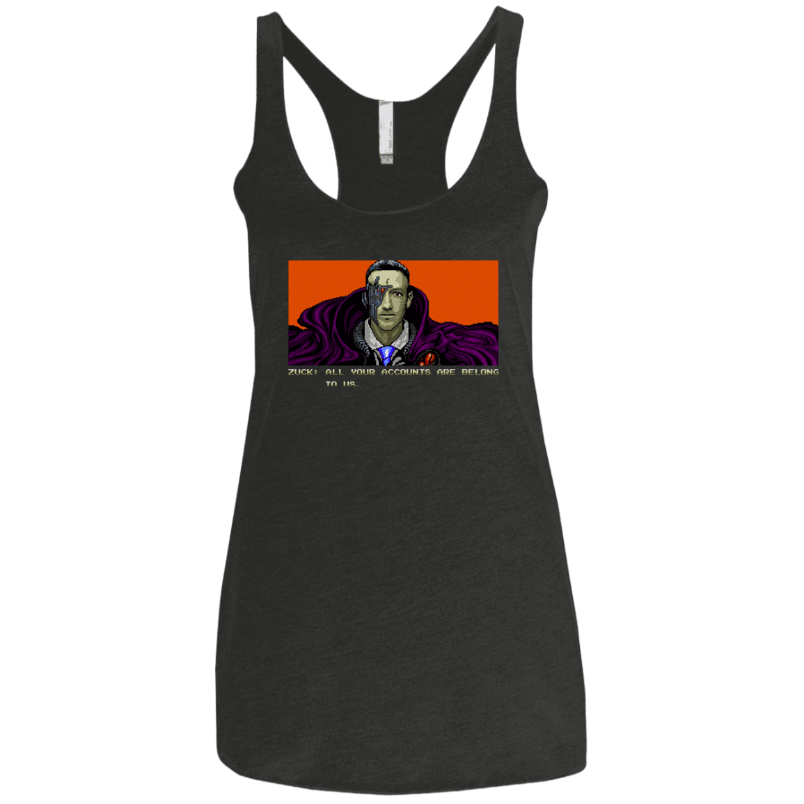 T-Shirts Vintage Black / X-Small All Your Accounts Women's Triblend Racerback Tank