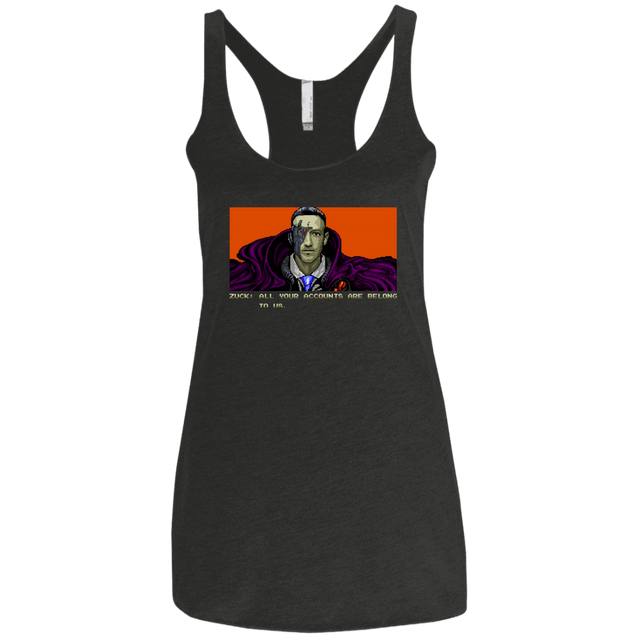 T-Shirts Vintage Black / X-Small All Your Accounts Women's Triblend Racerback Tank