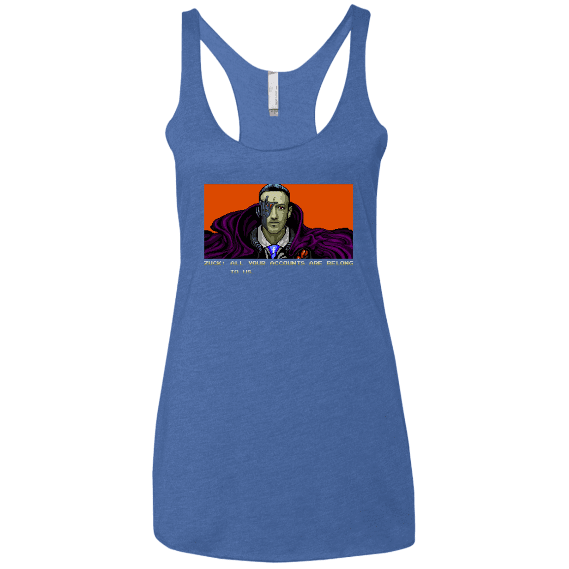 T-Shirts Vintage Royal / X-Small All Your Accounts Women's Triblend Racerback Tank