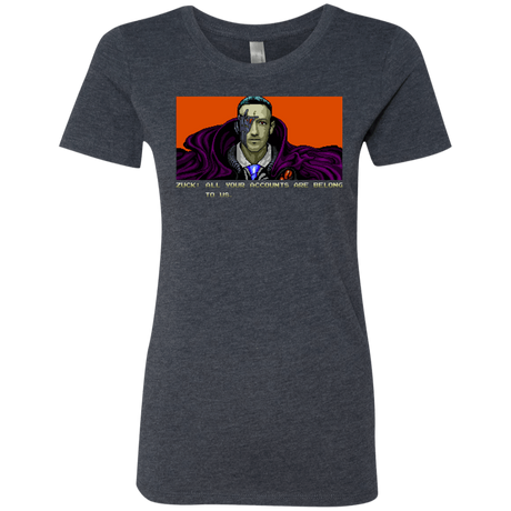 T-Shirts Vintage Navy / S All Your Accounts Women's Triblend T-Shirt