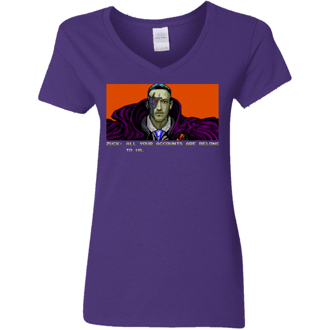 T-Shirts Purple / S All Your Accounts Women's V-Neck T-Shirt