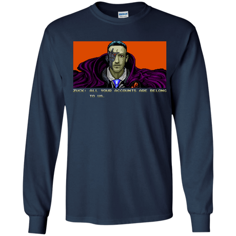 T-Shirts Navy / YS All Your Accounts Youth Long Sleeve T-Shirt