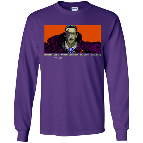 T-Shirts Purple / YS All Your Accounts Youth Long Sleeve T-Shirt