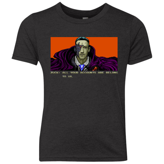 T-Shirts Vintage Black / YXS All Your Accounts Youth Triblend T-Shirt