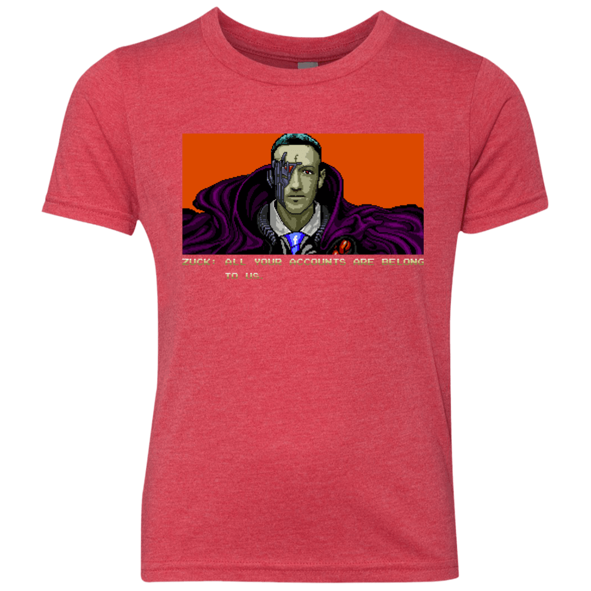 T-Shirts Vintage Red / YXS All Your Accounts Youth Triblend T-Shirt