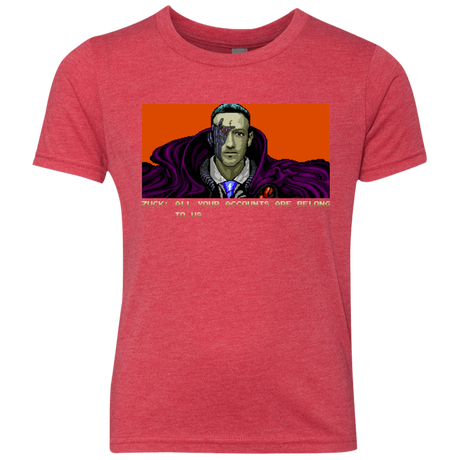 T-Shirts Vintage Red / YXS All Your Accounts Youth Triblend T-Shirt