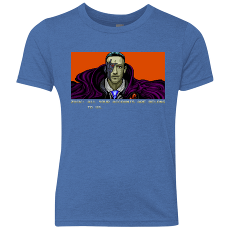 T-Shirts Vintage Royal / YXS All Your Accounts Youth Triblend T-Shirt