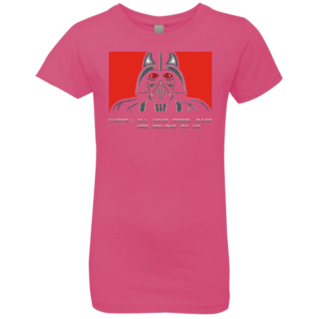 T-Shirts Hot Pink / YXS All your rebel base are belongs to us Girls Premium T-Shirt
