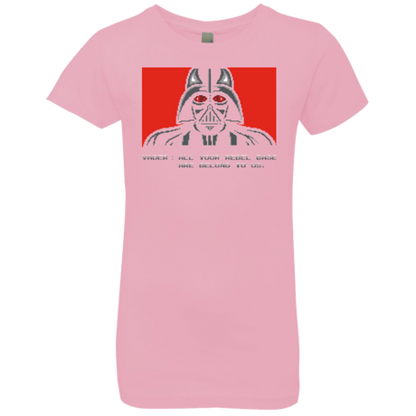 T-Shirts Light Pink / YXS All your rebel base are belongs to us Girls Premium T-Shirt