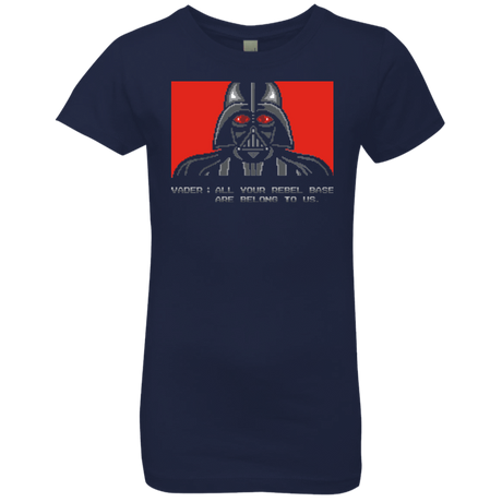 T-Shirts Midnight Navy / YXS All your rebel base are belongs to us Girls Premium T-Shirt