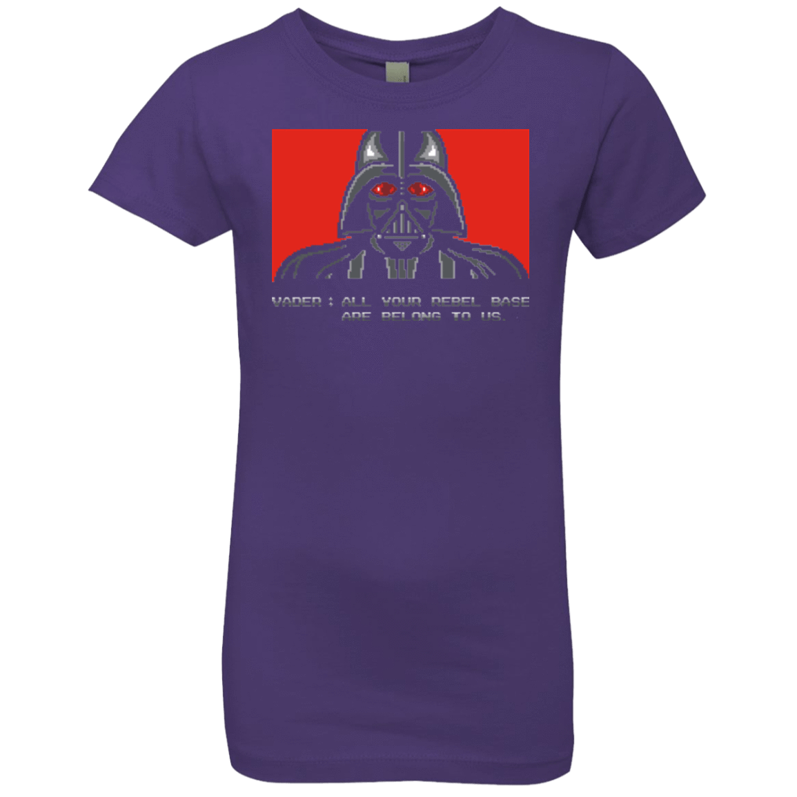 T-Shirts Purple Rush / YXS All your rebel base are belongs to us Girls Premium T-Shirt