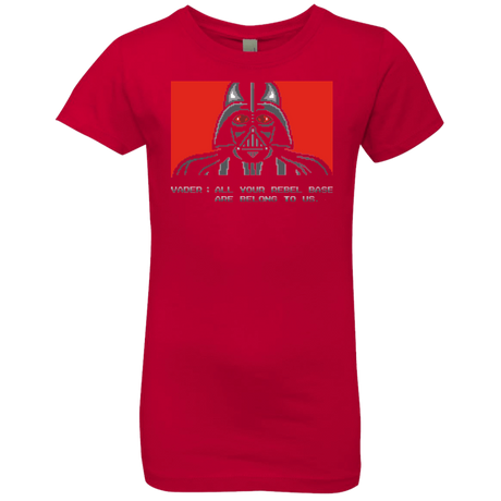 T-Shirts Red / YXS All your rebel base are belongs to us Girls Premium T-Shirt