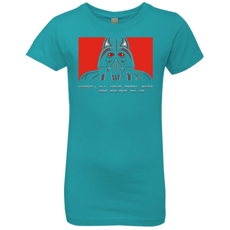 T-Shirts Tahiti Blue / YXS All your rebel base are belongs to us Girls Premium T-Shirt