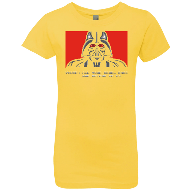 T-Shirts Vibrant Yellow / YXS All your rebel base are belongs to us Girls Premium T-Shirt