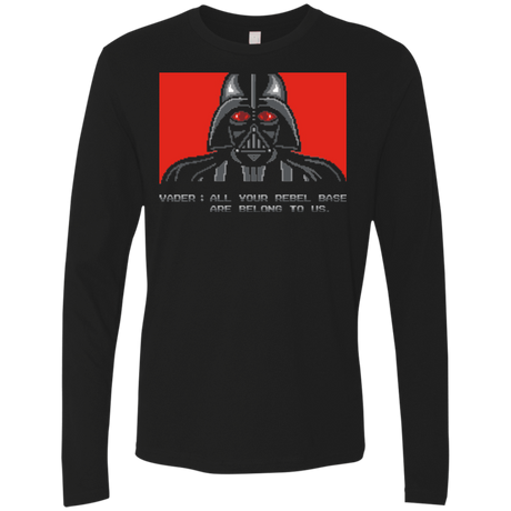 T-Shirts Black / Small All your rebel base are belongs to us Men's Premium Long Sleeve