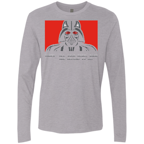 T-Shirts Heather Grey / Small All your rebel base are belongs to us Men's Premium Long Sleeve