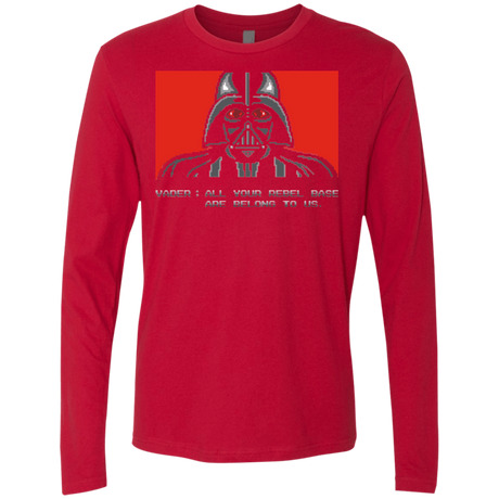 T-Shirts Red / Small All your rebel base are belongs to us Men's Premium Long Sleeve