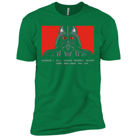 T-Shirts Kelly Green / X-Small All your rebel base are belongs to us Men's Premium T-Shirt