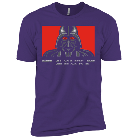 T-Shirts Purple / X-Small All your rebel base are belongs to us Men's Premium T-Shirt