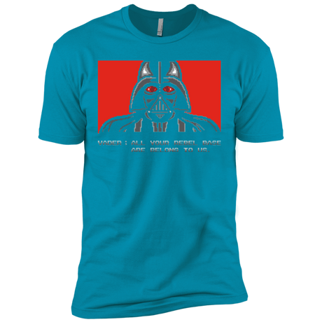 T-Shirts Turquoise / X-Small All your rebel base are belongs to us Men's Premium T-Shirt