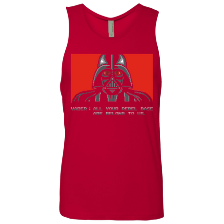 T-Shirts All your rebel base are belongs to us Men's Premium Tank Top