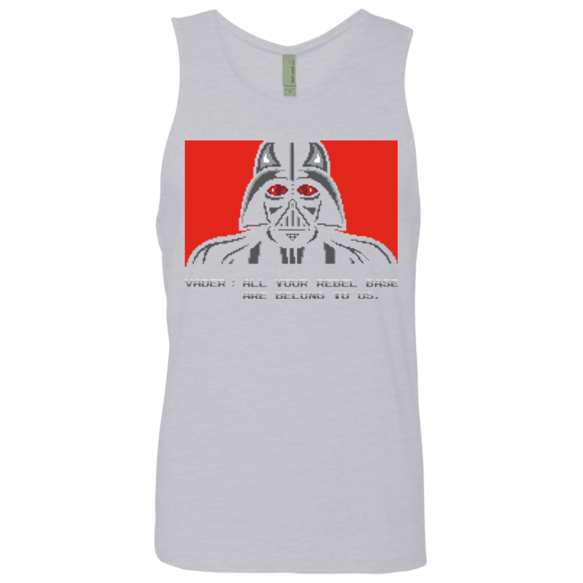 T-Shirts Heather Grey / Small All your rebel base are belongs to us Men's Premium Tank Top