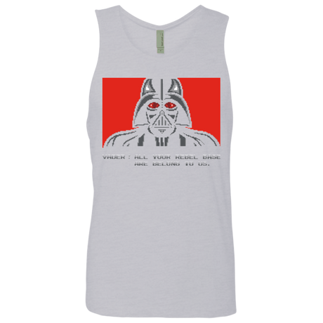 T-Shirts Heather Grey / Small All your rebel base are belongs to us Men's Premium Tank Top