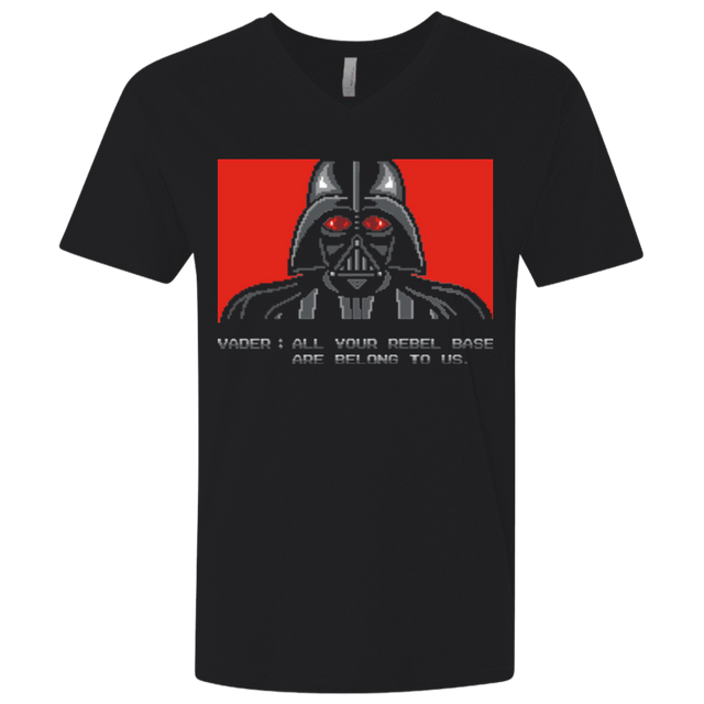 T-Shirts Black / X-Small All your rebel base are belongs to us Men's Premium V-Neck