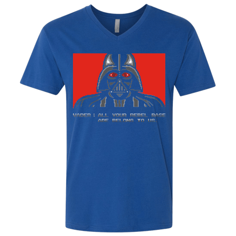 T-Shirts Royal / X-Small All your rebel base are belongs to us Men's Premium V-Neck