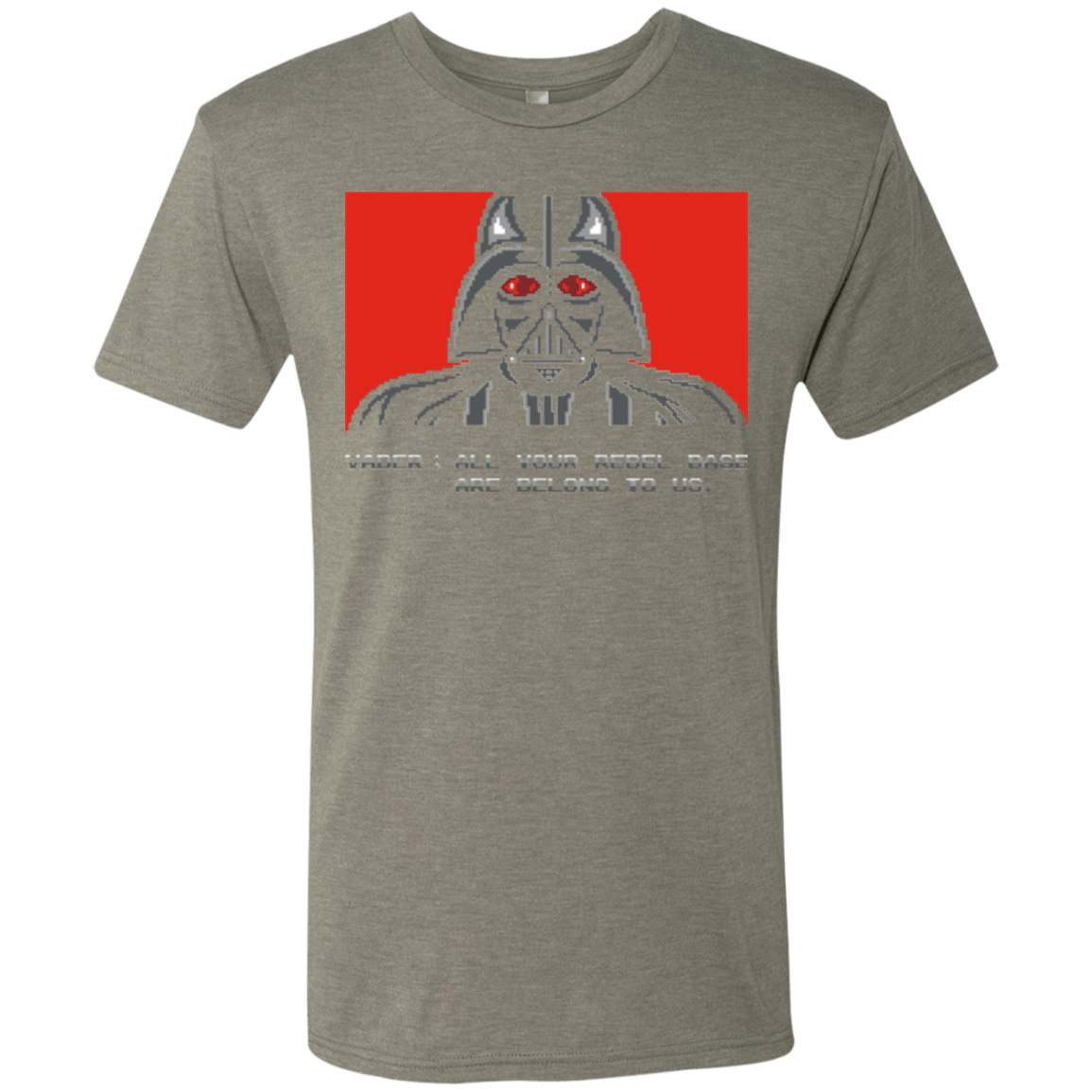 T-Shirts Venetian Grey / Small All your rebel base are belongs to us Men's Triblend T-Shirt