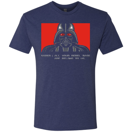 T-Shirts Vintage Navy / Small All your rebel base are belongs to us Men's Triblend T-Shirt
