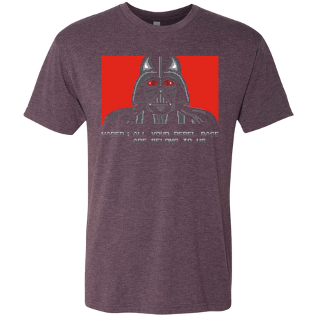 T-Shirts Vintage Purple / Small All your rebel base are belongs to us Men's Triblend T-Shirt
