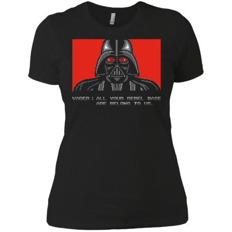 T-Shirts Black / X-Small All your rebel base are belongs to us Women's Premium T-Shirt