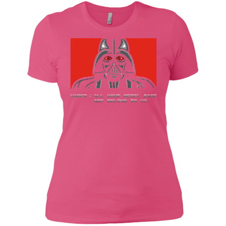 T-Shirts Hot Pink / X-Small All your rebel base are belongs to us Women's Premium T-Shirt