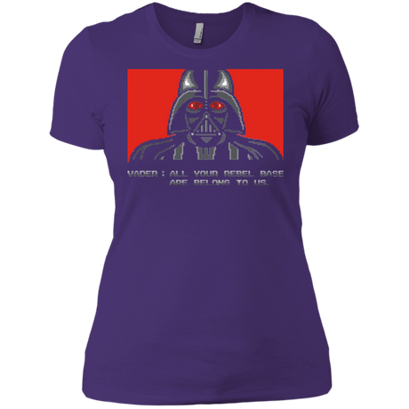 T-Shirts Purple / X-Small All your rebel base are belongs to us Women's Premium T-Shirt