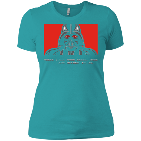 T-Shirts Tahiti Blue / X-Small All your rebel base are belongs to us Women's Premium T-Shirt