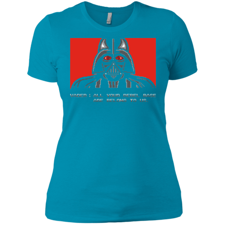 T-Shirts Turquoise / X-Small All your rebel base are belongs to us Women's Premium T-Shirt
