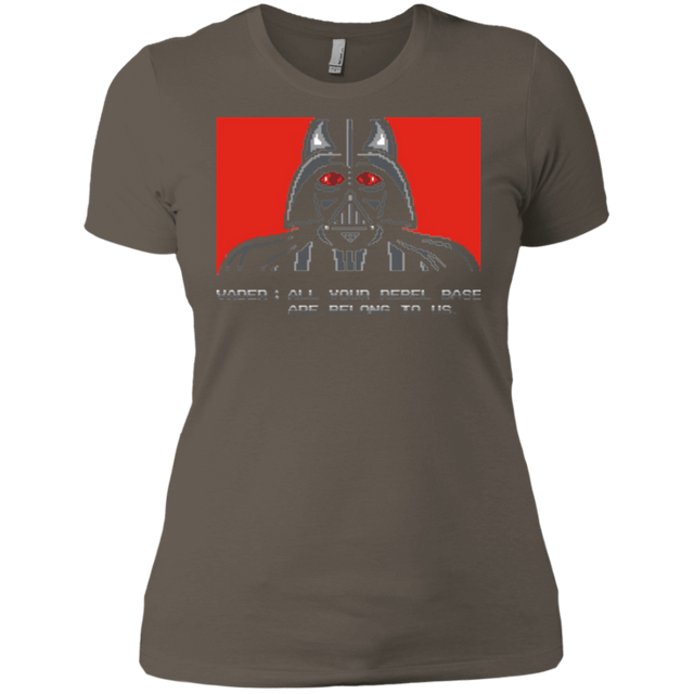 T-Shirts Warm Grey / X-Small All your rebel base are belongs to us Women's Premium T-Shirt