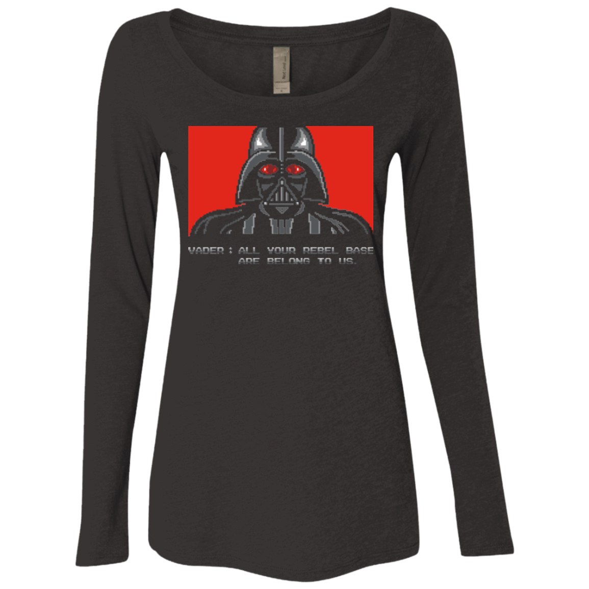 T-Shirts Vintage Black / Small All your rebel base are belongs to us Women's Triblend Long Sleeve Shirt